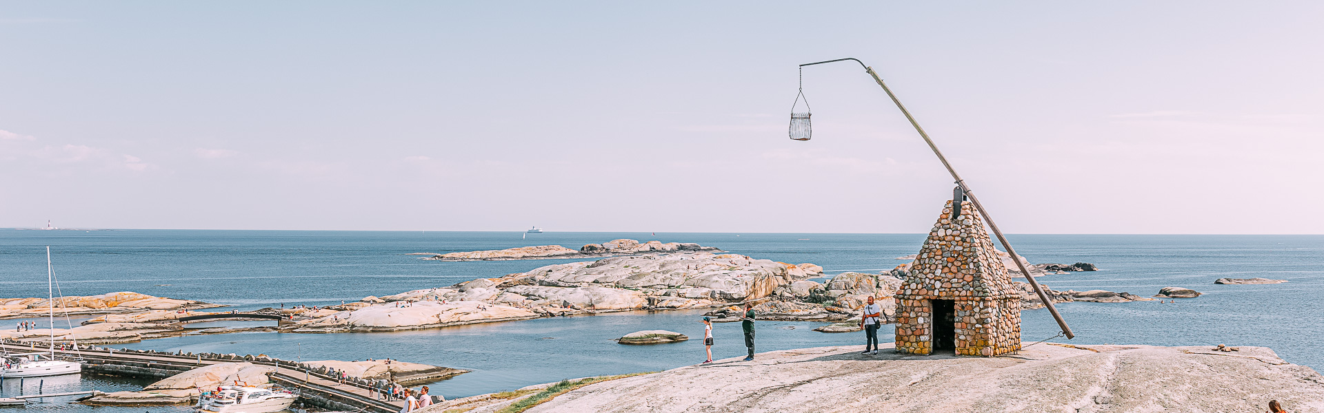 Vippefyr på Verdens Ende med utsikt utover havet
